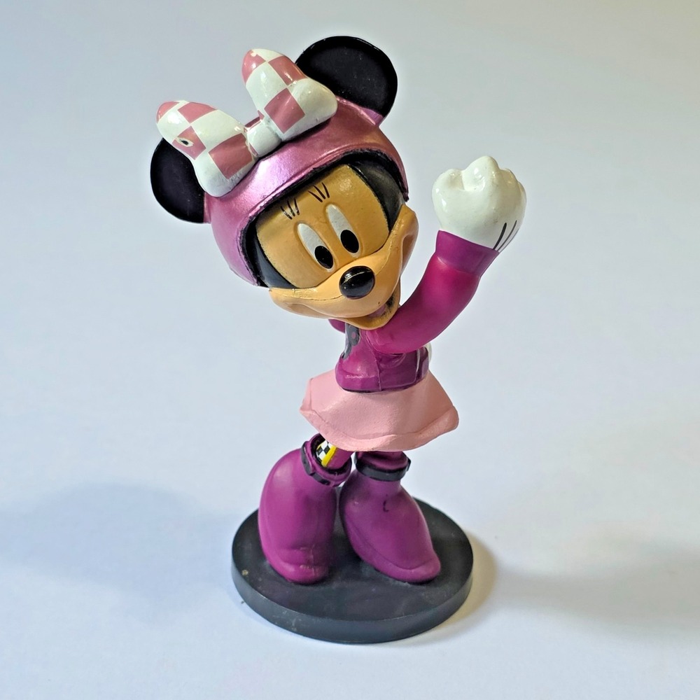 Disney Mickey and the Roadster Racers Minnie Mouse PVC Figure Cake Topper 3"